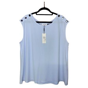 NWT Calvin Klein Top - Dusty Blue - Size 1X